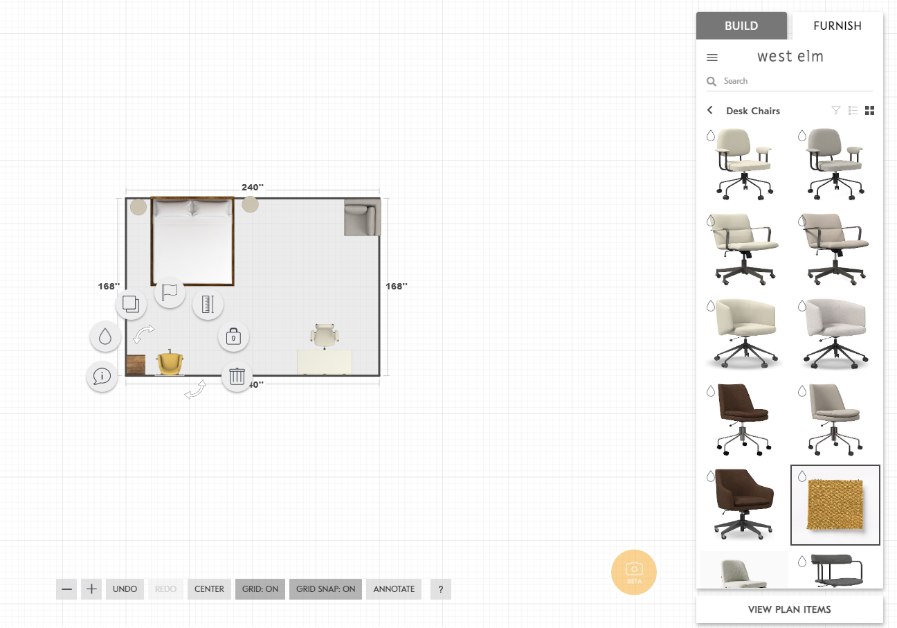 West Elm room planner