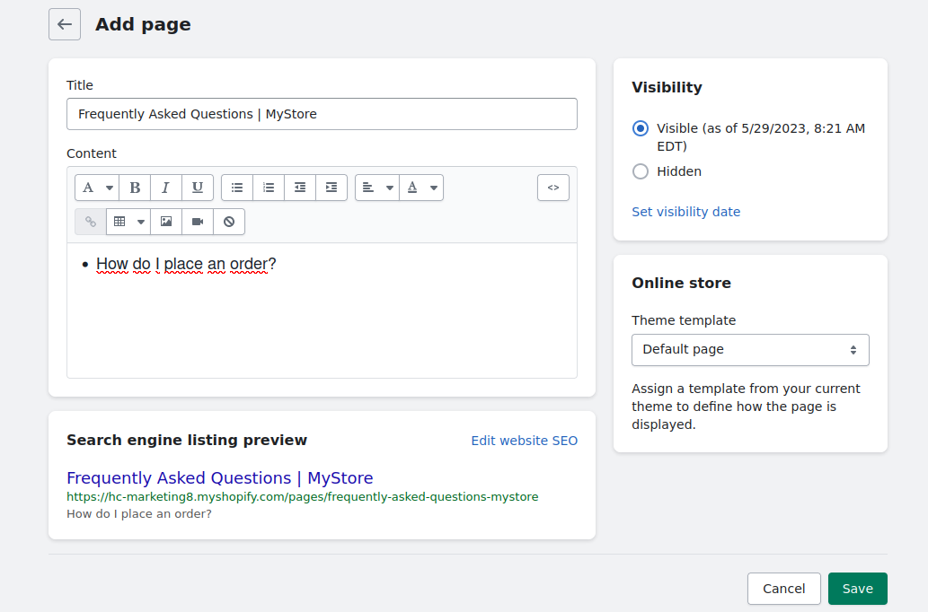 How To Build A Winning FAQ Page On Shopify (+Best Practices)