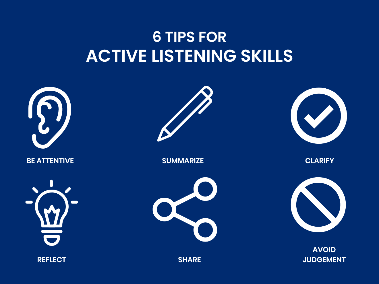 6 tips on how to be an active listener